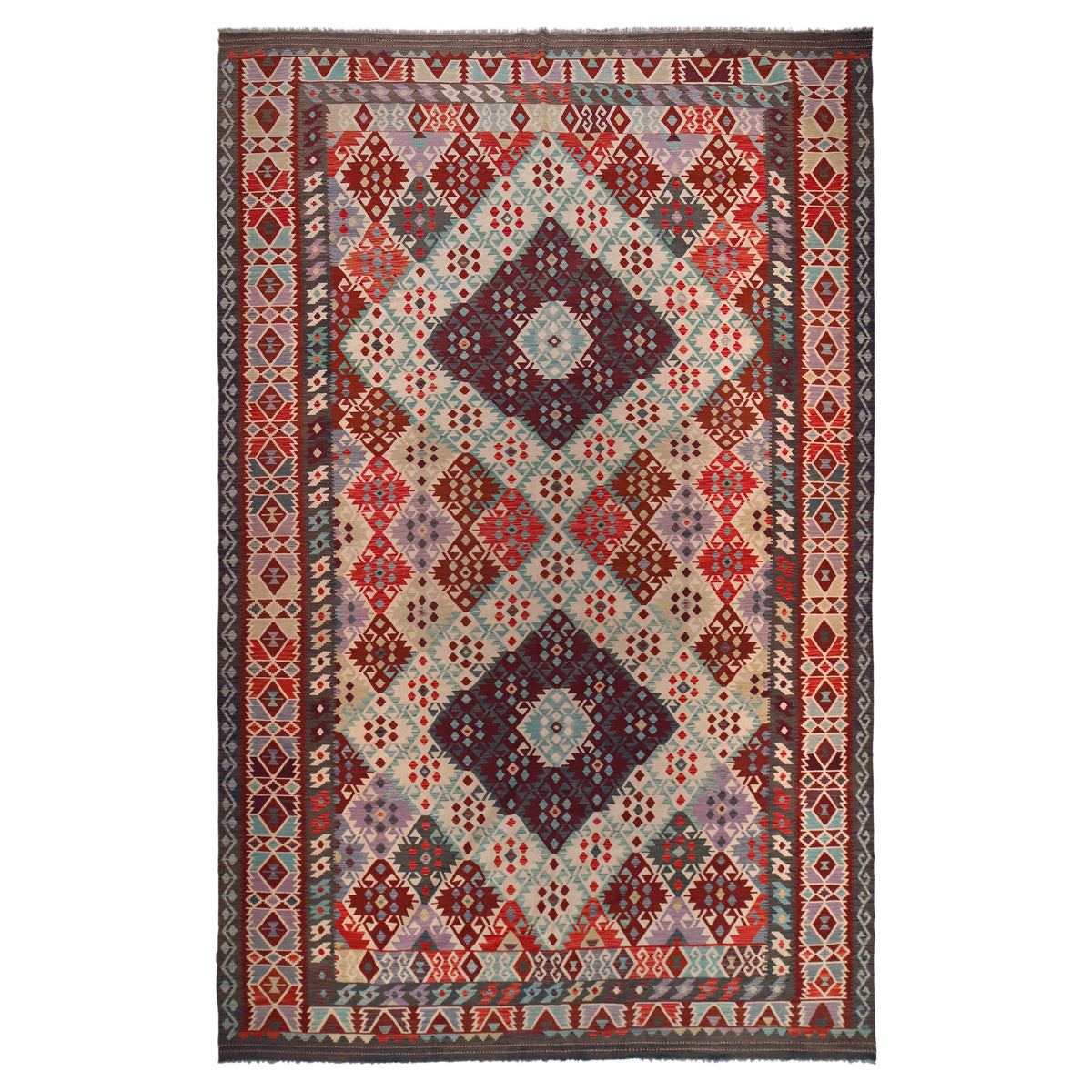 Afghan Hodrang Kilim ※専用ページ Kilim Rug 10 x 16 ft Afghan Multi Color Decor Handmade. – ALLRUGO
