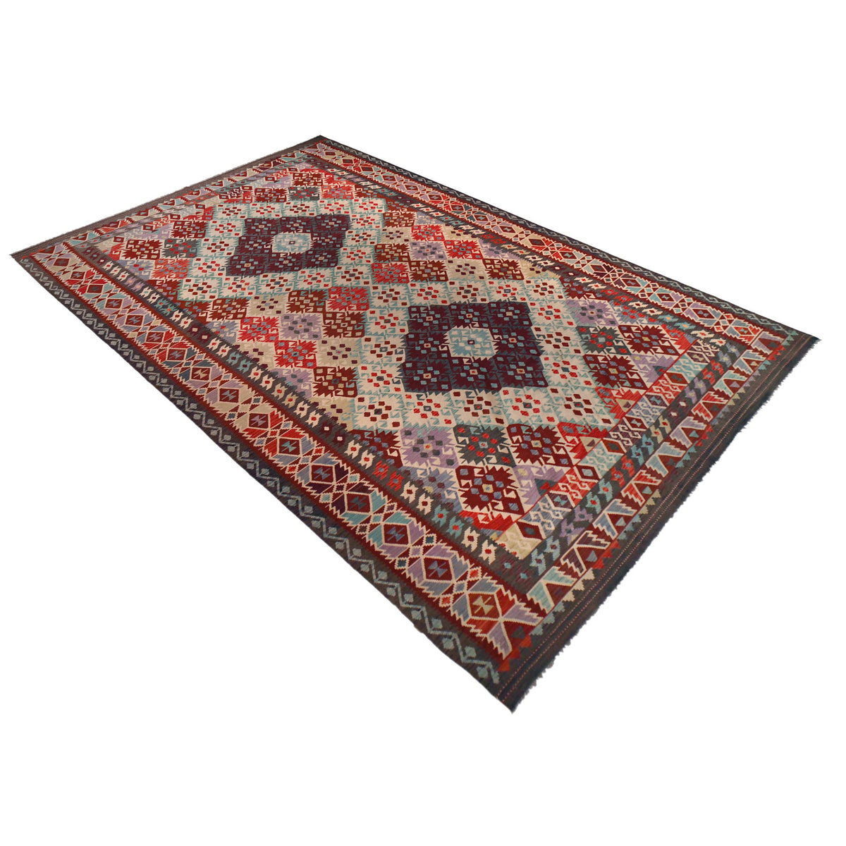 Kilim Rug 10 x 16 ft Afghan Multi Color Decor Handmade. – ALLRUGO
