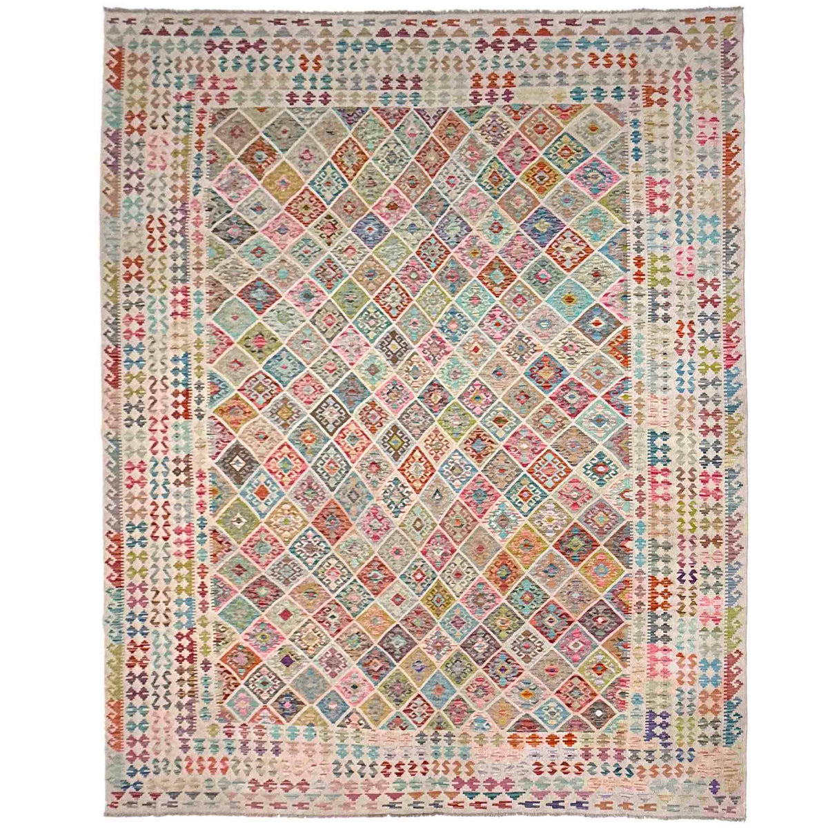 Traditional Turkish Kilim Rug – Handmade Wool Design. – ALLRUGO