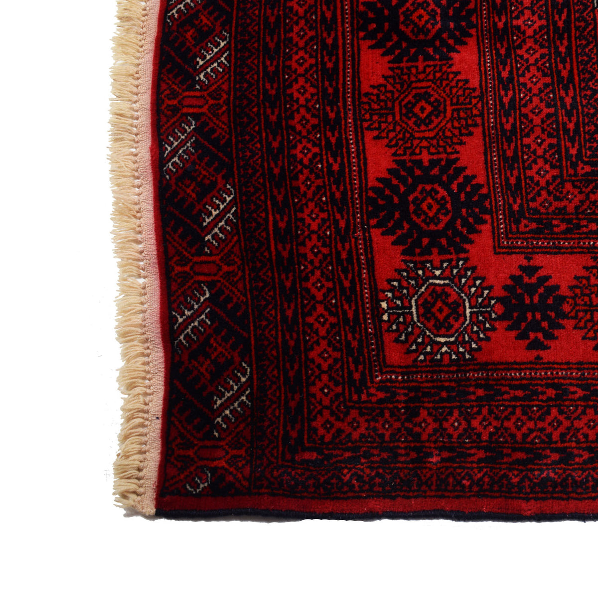 4' x 3' Red Mori Bokhara Rug 75564