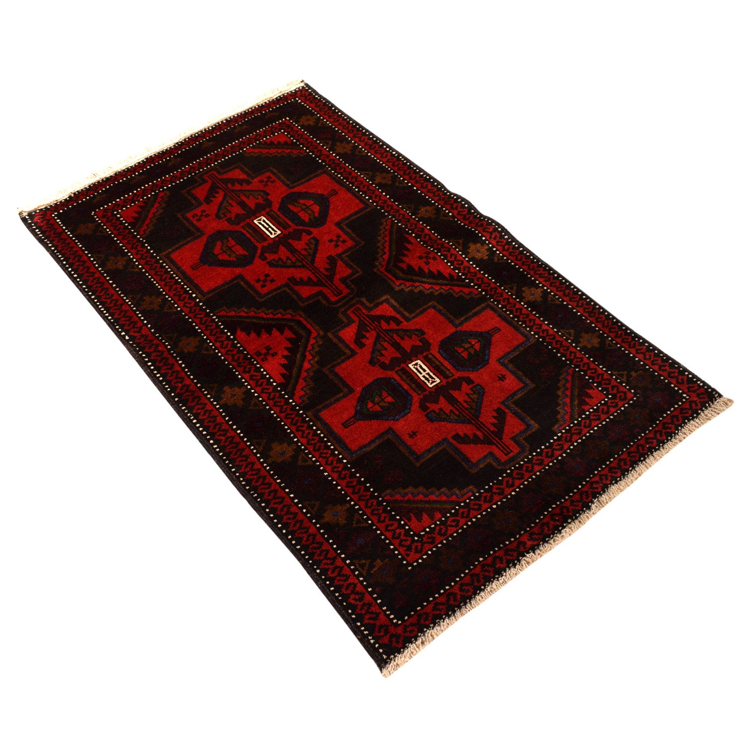 Handmade Baluchi Rug 2' 8" x 4' 4" ft / 82 x 132 cm - No. 10165