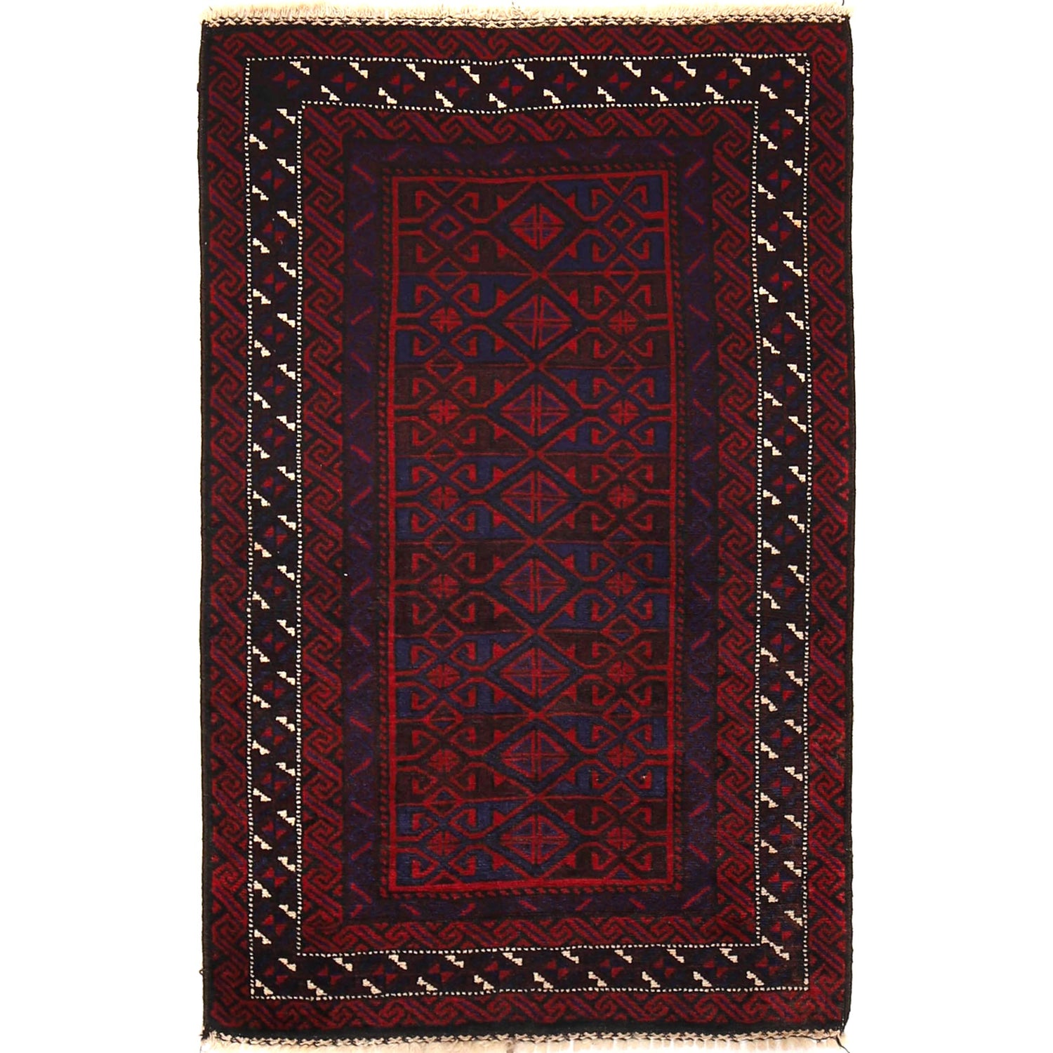 Handmade Baluchi Rug 2' 7" x 4' 1" ft / 80 x 124 cm - No. 10230