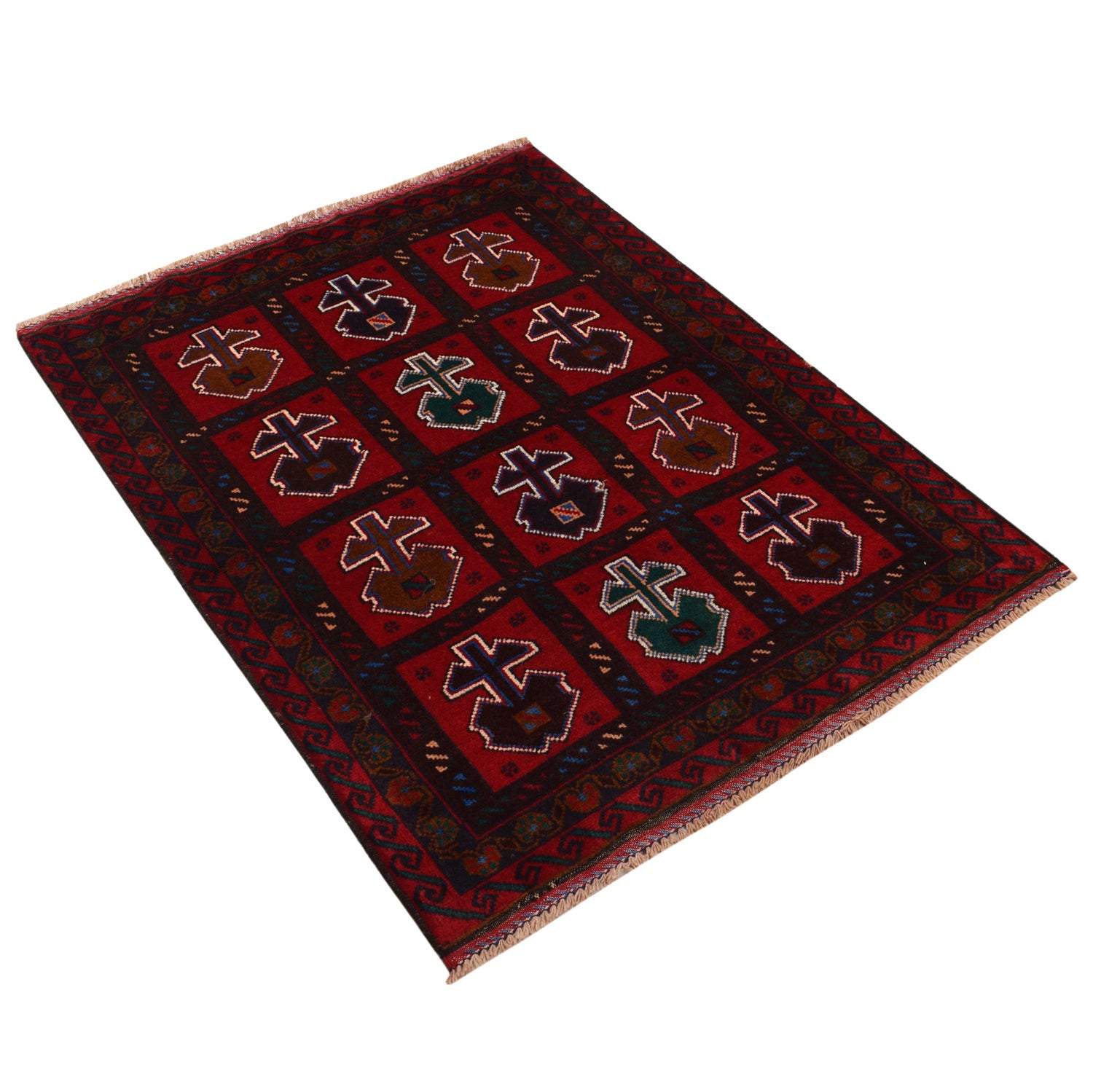 Handmade Baluchi Rug 3' 1" x 4' 2" ft / 95 x 127 cm - No. 10252
