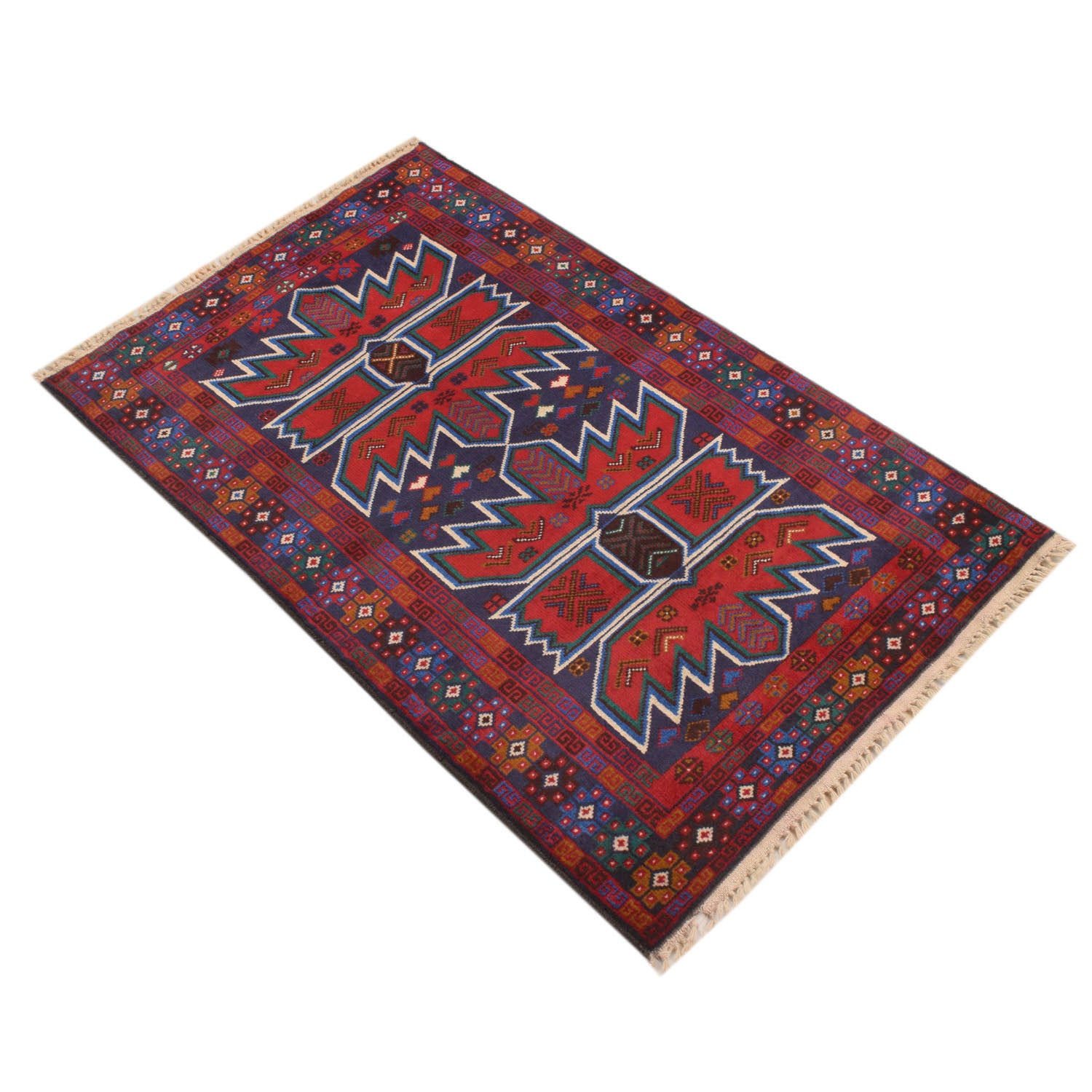 Handmade Baluchi Rug 2' 8" x 4' 5" ft / 82 x 134 cm - No. 10460