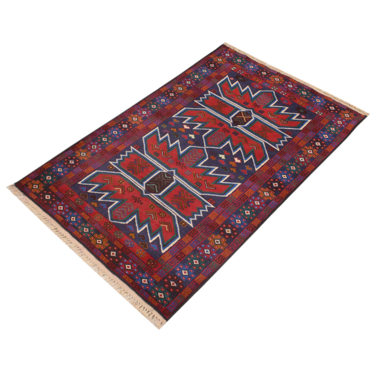 Handmade Baluchi Rug 2' 8" x 4' 5" ft / 82 x 134 cm - No. 10460