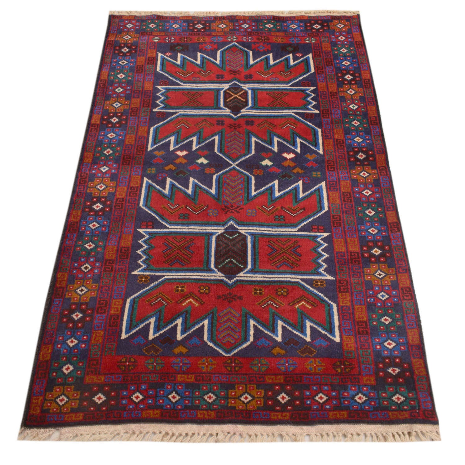 Handmade Baluchi Rug 2' 8" x 4' 5" ft / 82 x 134 cm - No. 10460