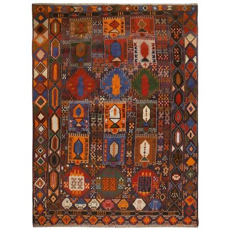 Kohistani Medium Size Area Rug  6' 10" x 9' 3" ft / 209 x 283 cm - No. 10489