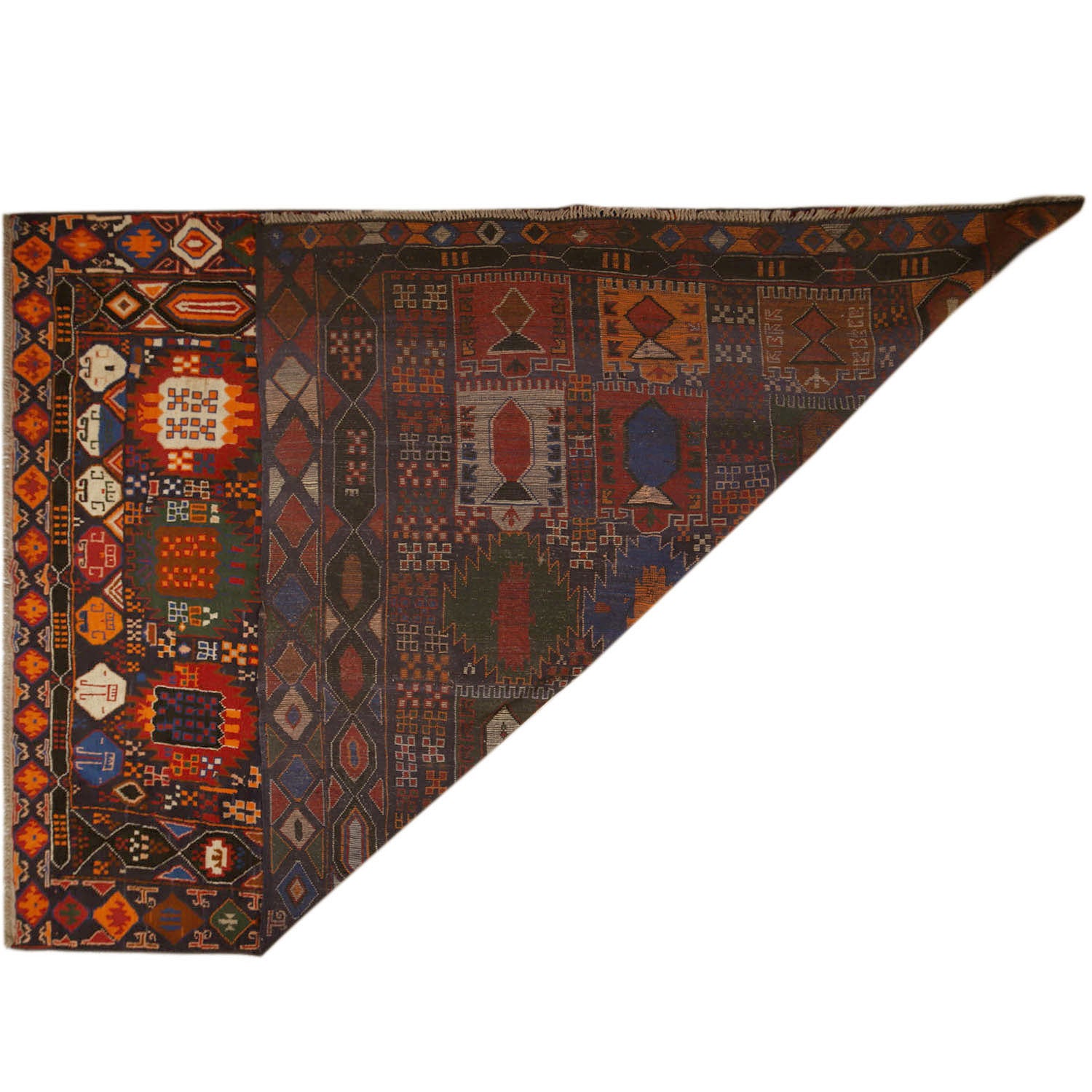 Kohistani Medium Size Area Rug  6' 10" x 9' 3" ft / 209 x 283 cm - No. 10489