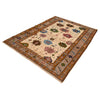 Hand Knotted Kohistani Carpet 5' 11" x 7' 9" ft / 181 x 237 cm - No. 10491