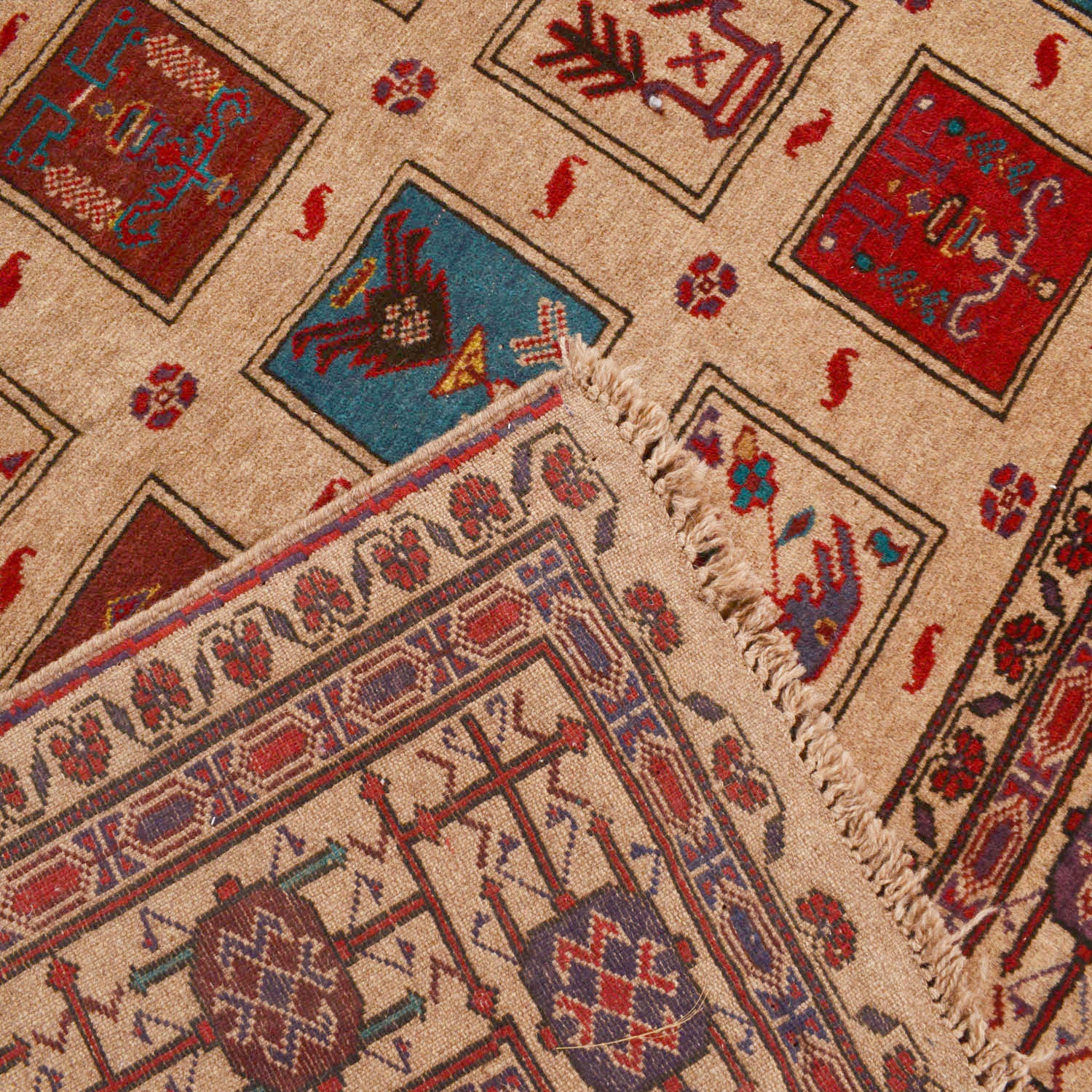 Handmade Baluchi Rug 6' 11" x 9' 1" ft / 212 x 278 cm - No. 10495