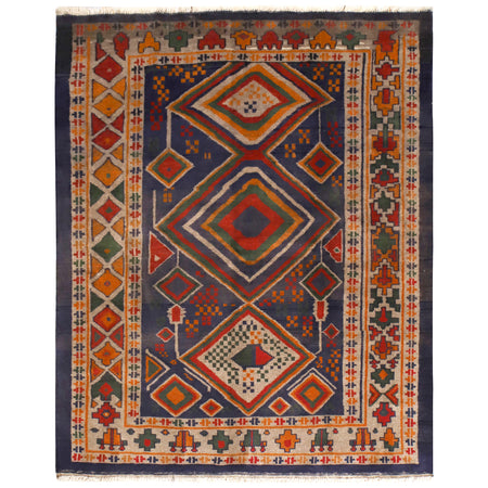 Kohistani Medium Size Area Rug  5' 4" x 6' 7" ft / 162 x 201 cm - No. 10630