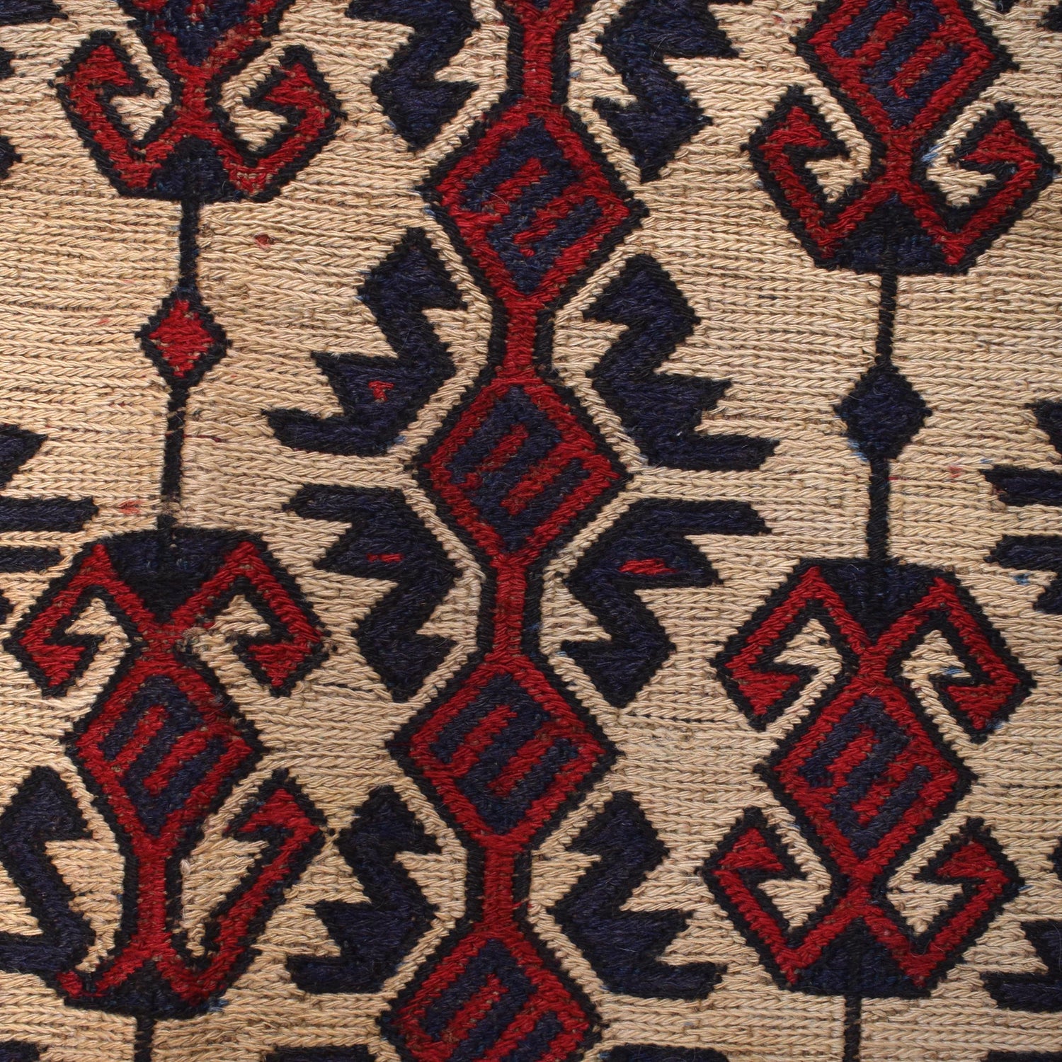 Handmade Flat Weave Kilim 6' 4" x 8' 7" ft / 192 x 262 cm - No. 10656