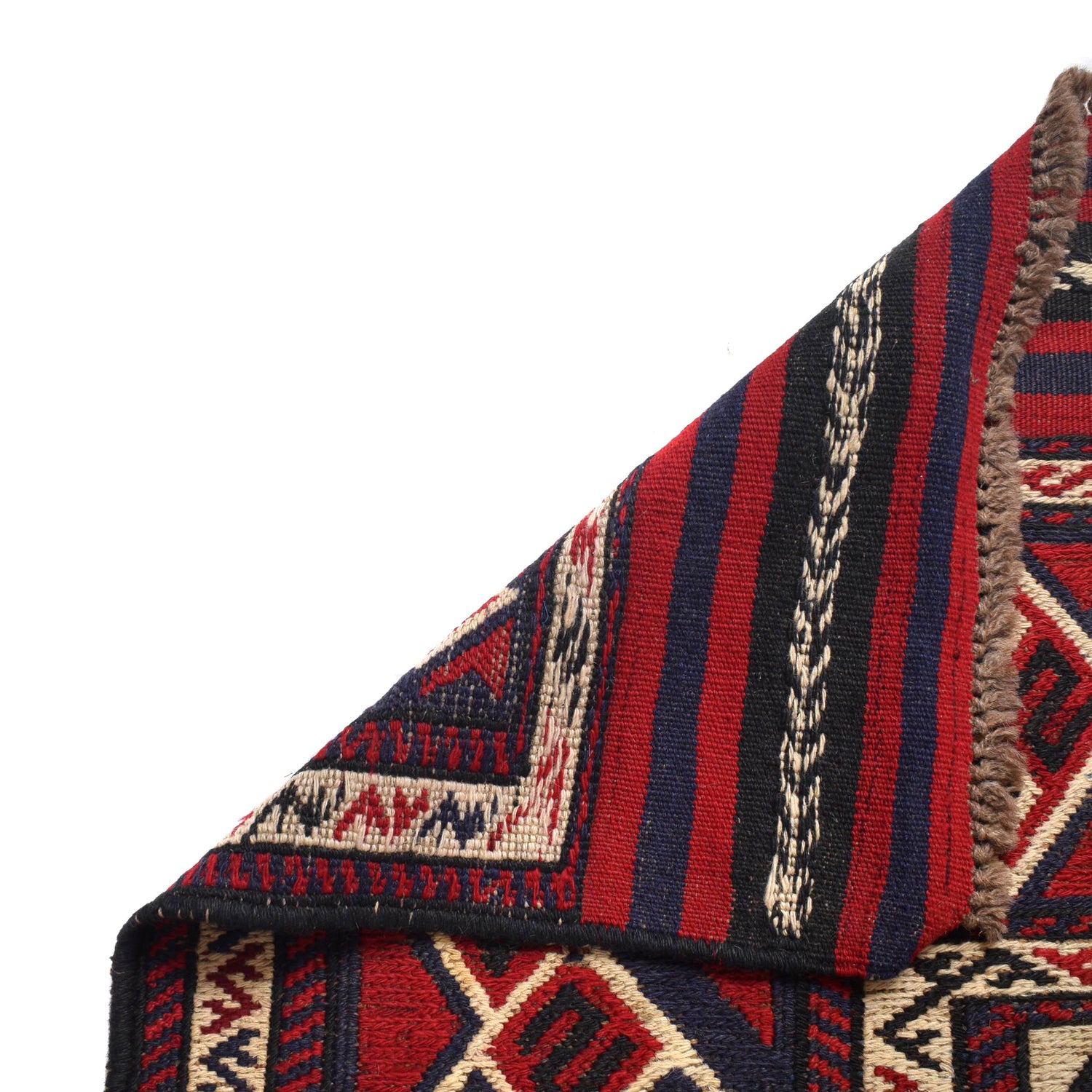 Handmade Flat Weave Kilim 6' 4" x 8' 7" ft / 192 x 262 cm - No. 10656