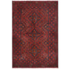 Red Afghan Area Rug 2' 7" x 4' 3" ft / 80 x 130 cm - No. 10858