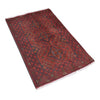 Red Afghan Area Rug 2' 7" x 4' 3" ft / 80 x 130 cm - No. 10858