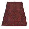 Red Afghan Area Rug 2' 7" x 4' 3" ft / 80 x 130 cm - No. 10858