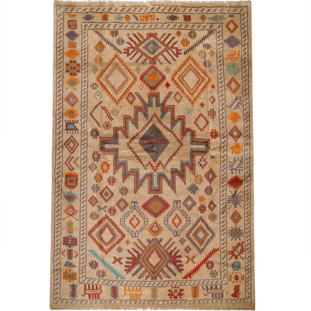 Kohistani Medium Size Area Rug  6' 10" x 9' 12" ft / 208 x 304 cm - No. 10888