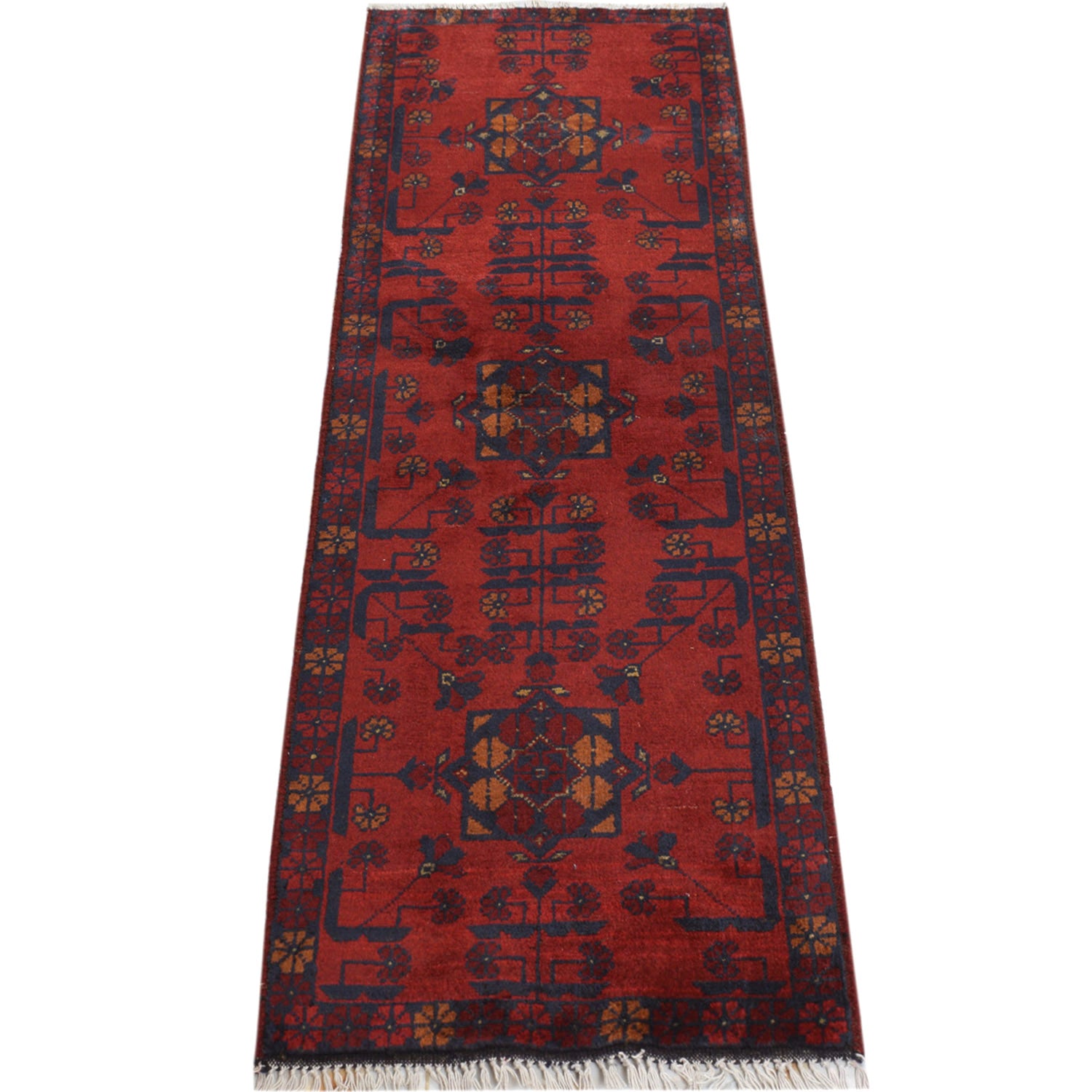 Handmade Khal Mohammadi Area Runner Rug 1' 8" x 5' 0" ft / 50 x 152 cm - No. 10910