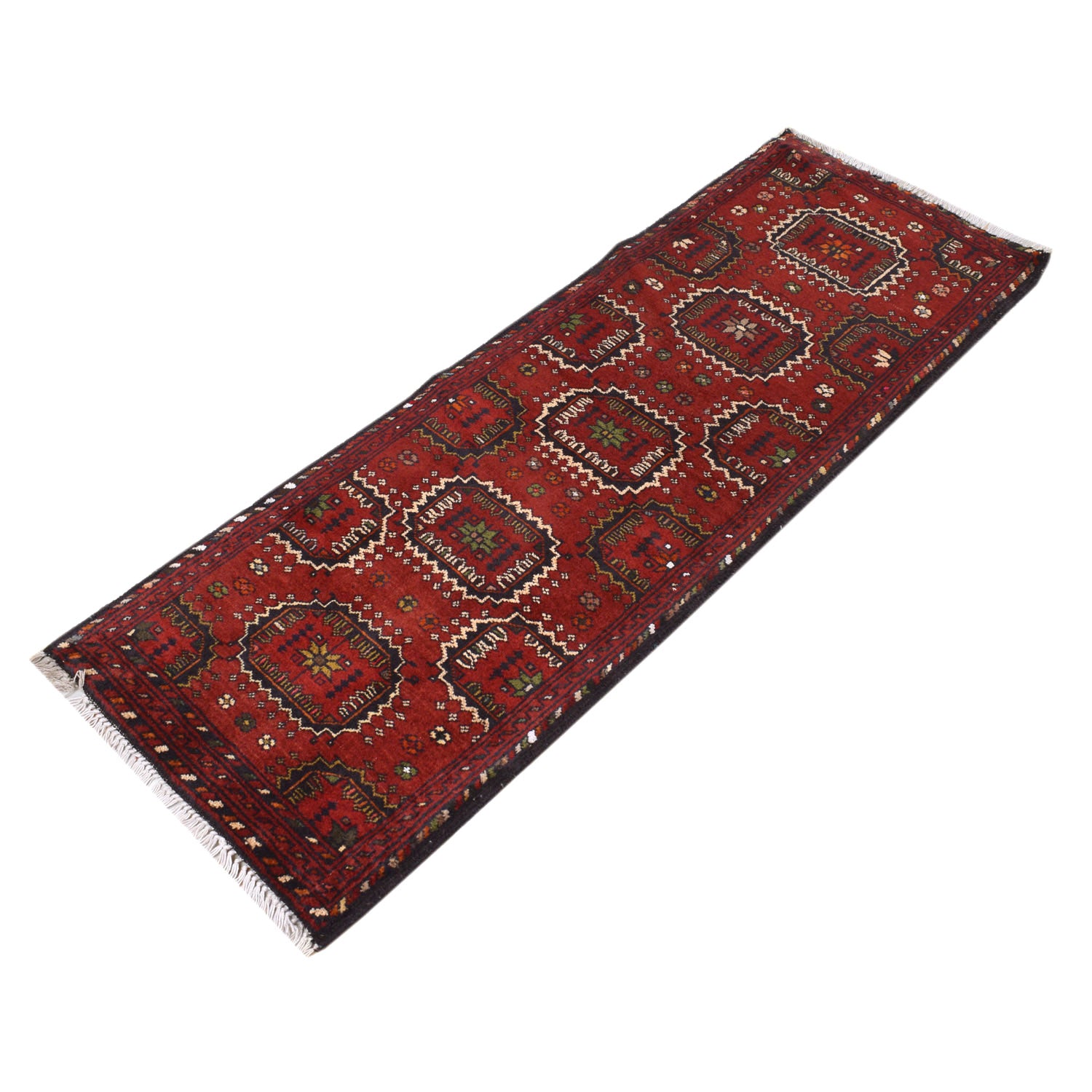 Short Area Runner Rug 1' 8" x 4' 9" ft / 52 x 146 cm - No. 10912