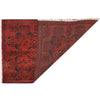 Red Afghan Area Rug 2' 8" x 4' 1" ft / 82 x 124 cm - No. 10920