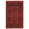 Red Afghan Area Rug 2' 7" x 4' 1" ft / 80 x 125 cm - No. 10921