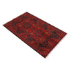 Red Afghan Area Rug 2' 7" x 4' 1" ft / 80 x 125 cm - No. 10921