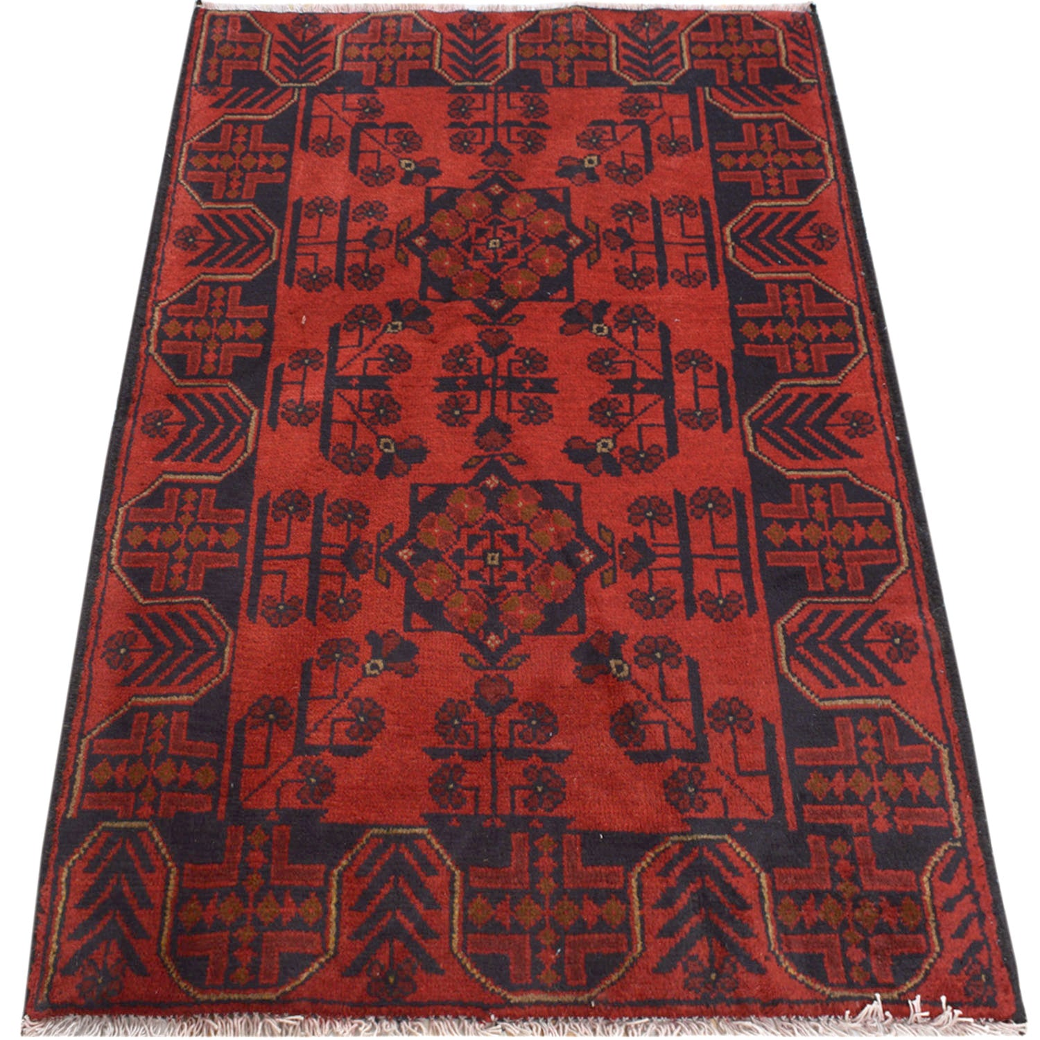 Hand knotted Khal Mohammadi Carpet 2' 7" x 4' 0" ft / 80 x 121 cm - No. 10980