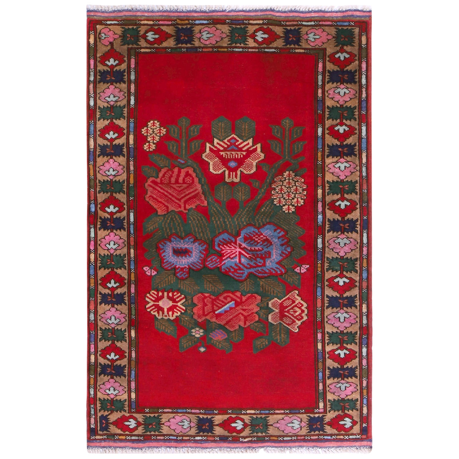 Handmade Baluchi Rug 2' 7" x 4' 2" ft / 79 x 128 cm - No. 11013