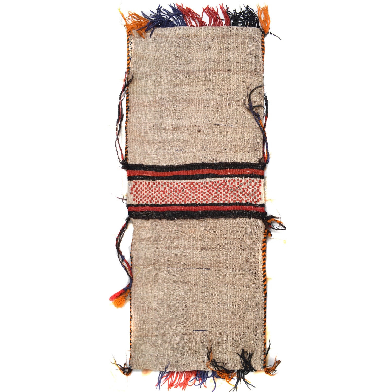 Afghan Baluch Saddle Bag Kilim 1' 7" x 4' 2" ft / 48 x 128 cm - No. 11056