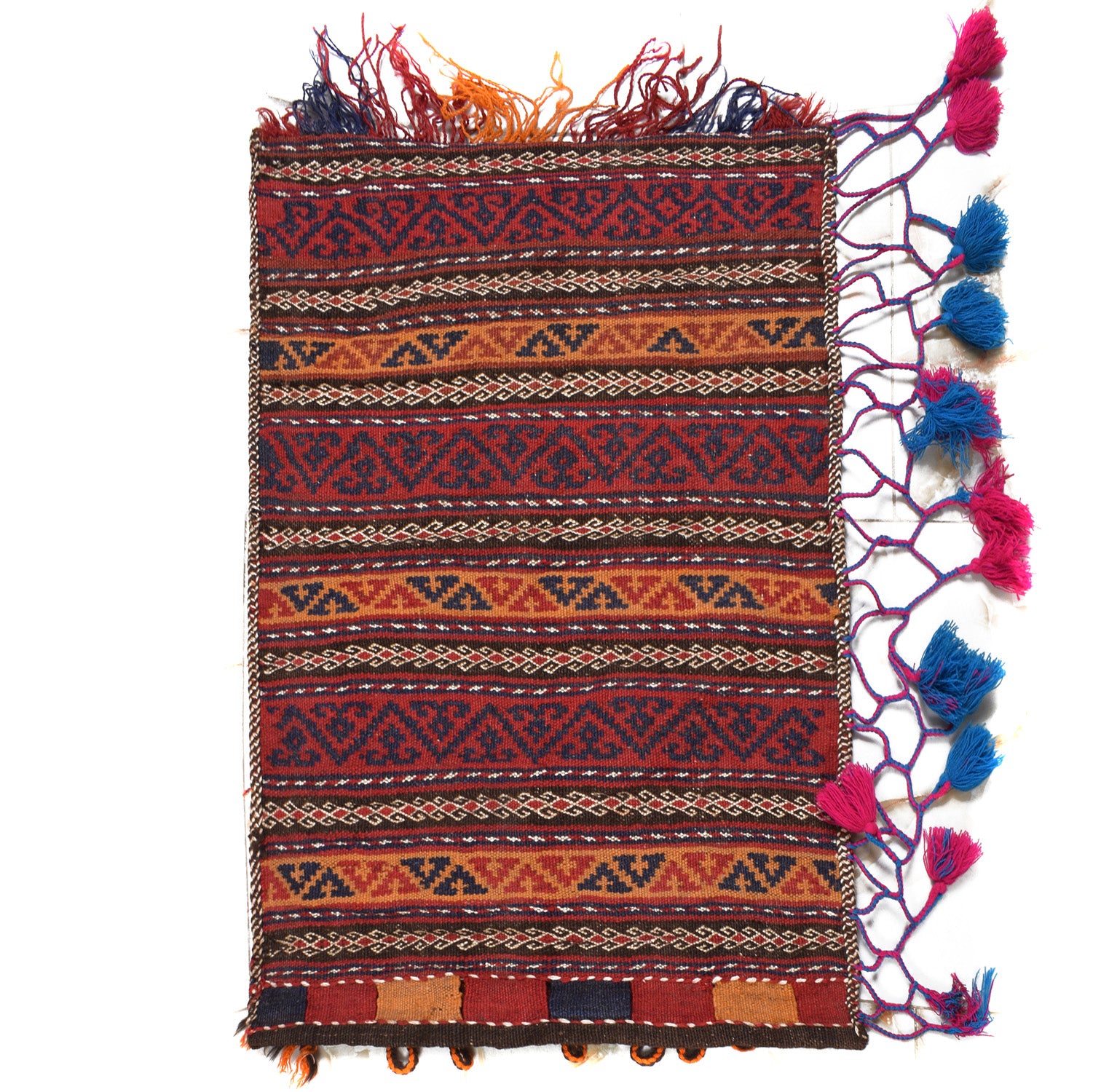 Afghan Balisht Cushion Kilim 1' 10" x 2' 9" ft / 55 x 84 cm - No. 11060