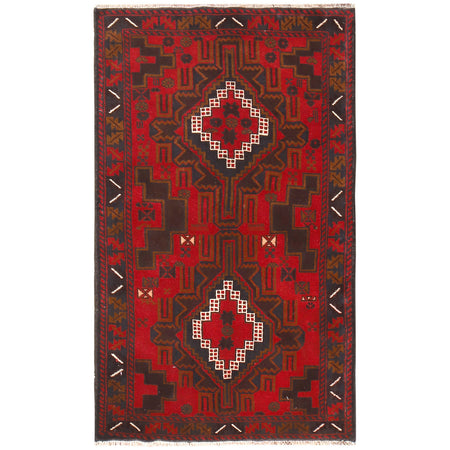 Handmade Baluchi Rug 3' 1" x 5' 2" ft / 93 x 157 cm - No. 11318