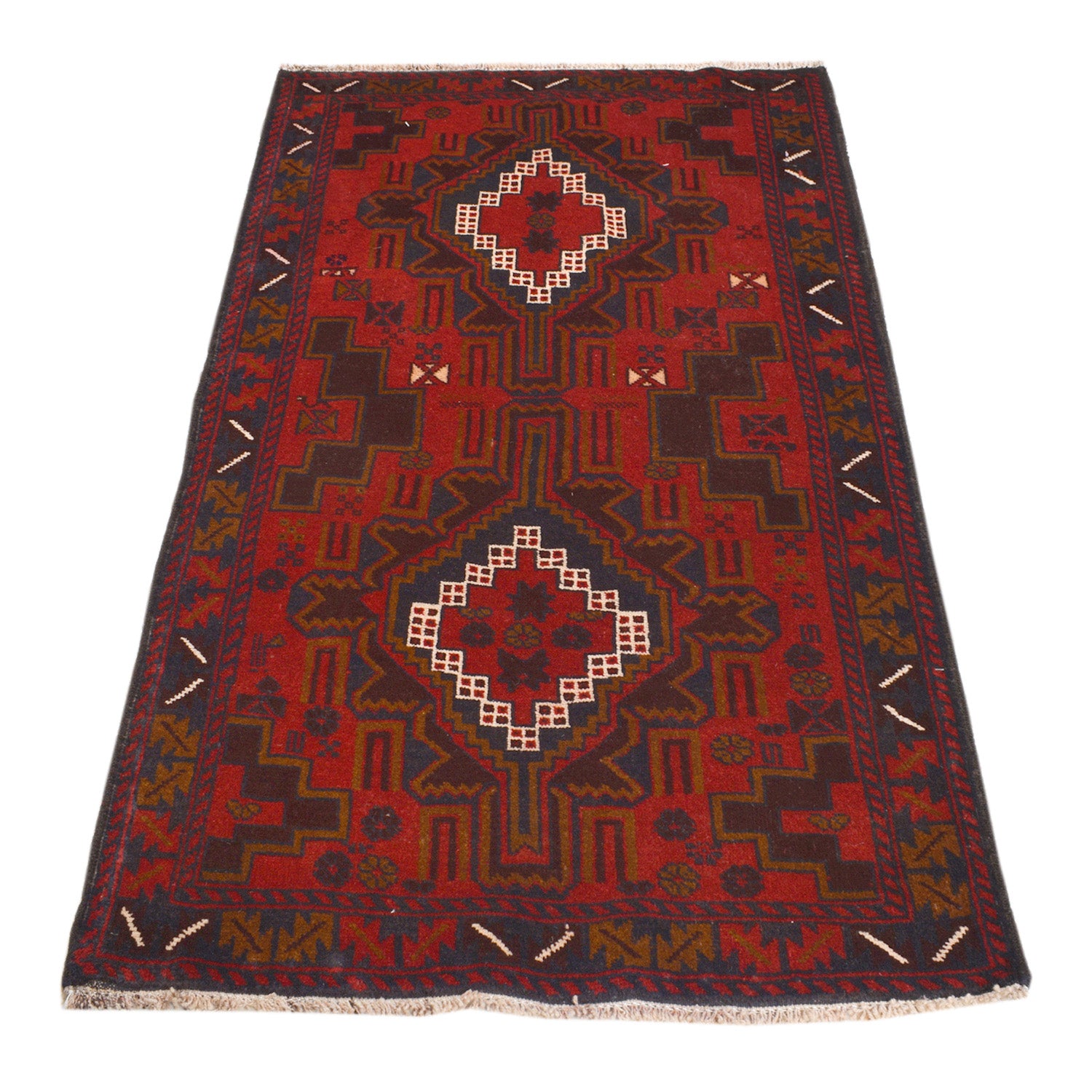 Handmade Baluchi Rug 3' 1" x 5' 2" ft / 93 x 157 cm - No. 11318