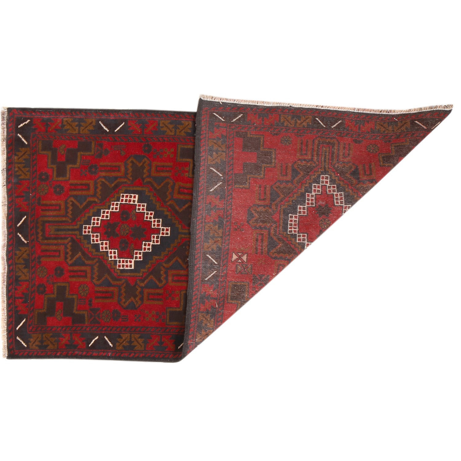 Handmade Baluchi Rug 3' 1" x 5' 2" ft / 93 x 157 cm - No. 11318