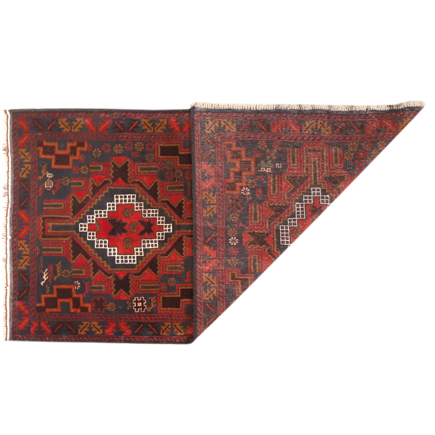 Tribal Baloch Rug 3' 0" x 5' 3" ft / 92 x 161 cm - No. 11335