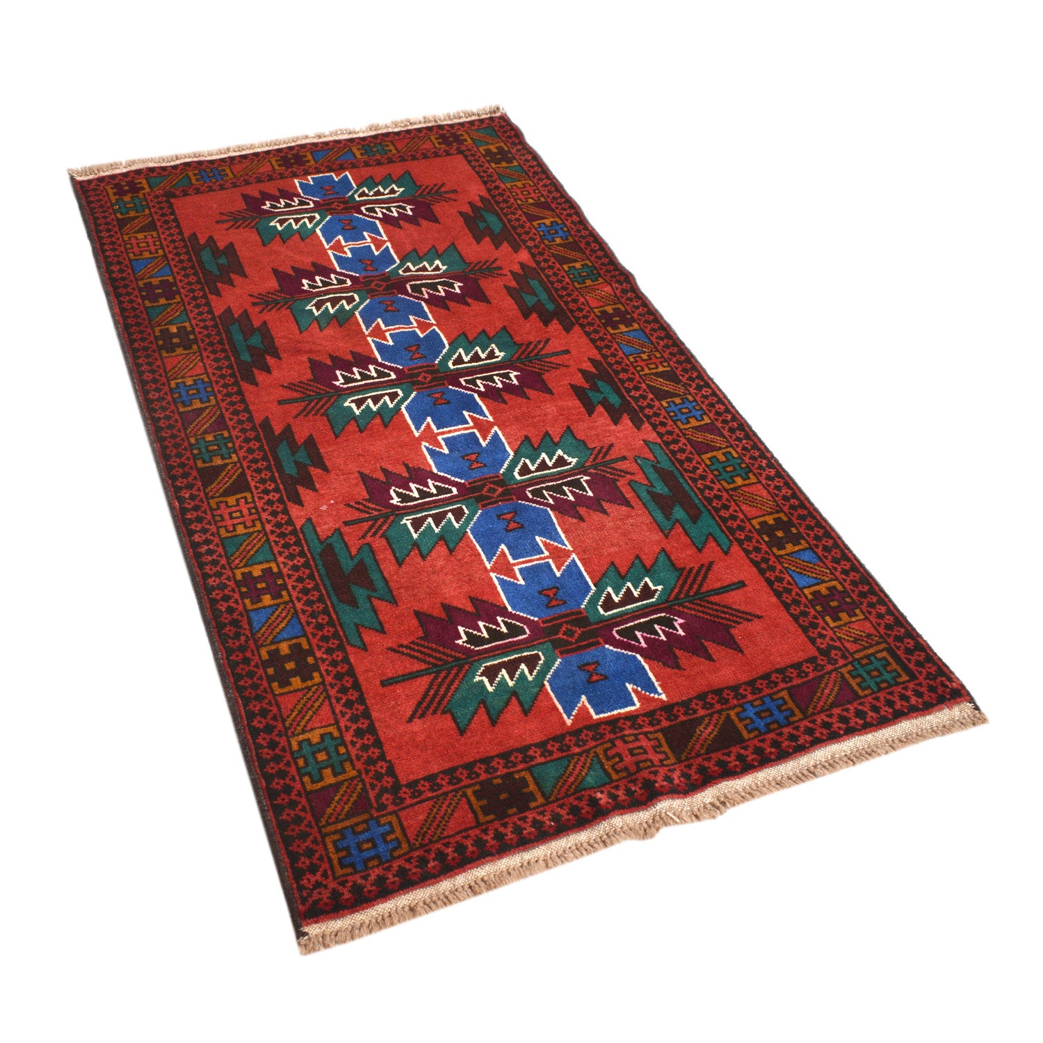 Tribal Baloch Rug 2' 10" x 5' 0" ft / 87 x 153 cm - No. 11338