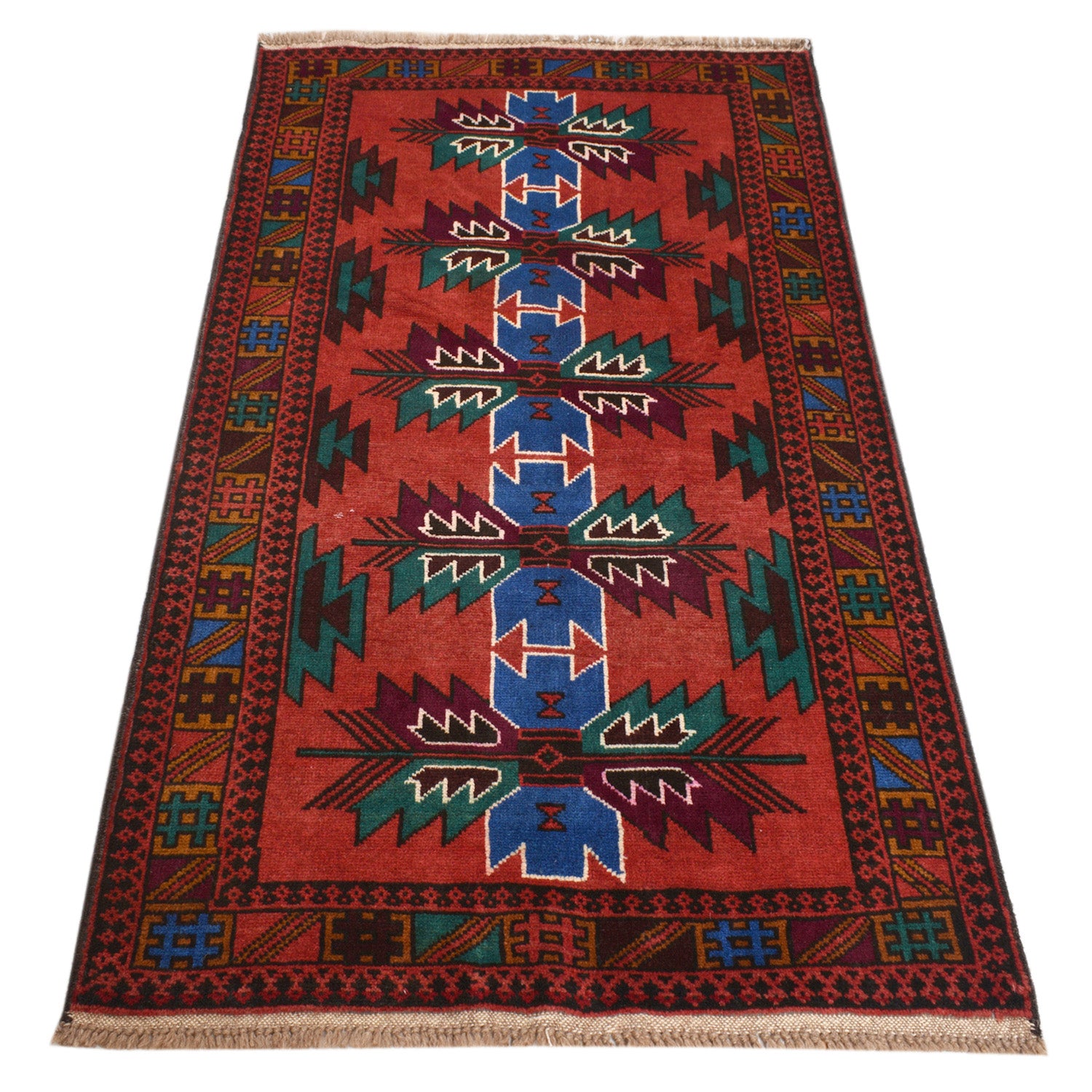 Tribal Baloch Rug 2' 10" x 5' 0" ft / 87 x 153 cm - No. 11338