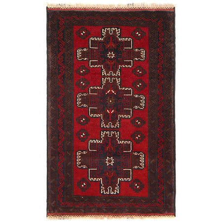 Tribal Baloch Rug 3' 1" x 4' 11" ft / 93 x 150 cm - No. 11423