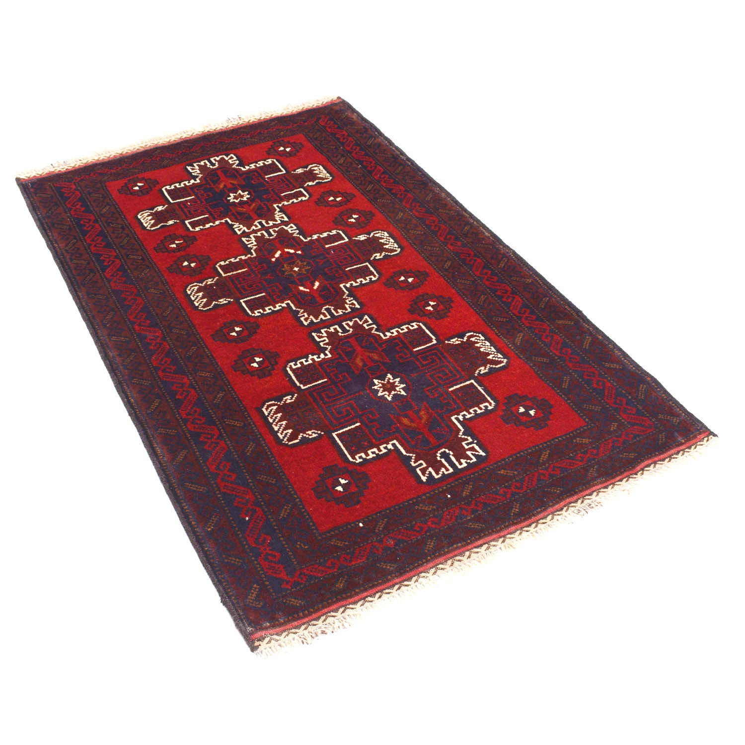 Tribal Baloch Rug 3' 1" x 4' 11" ft / 93 x 150 cm - No. 11423