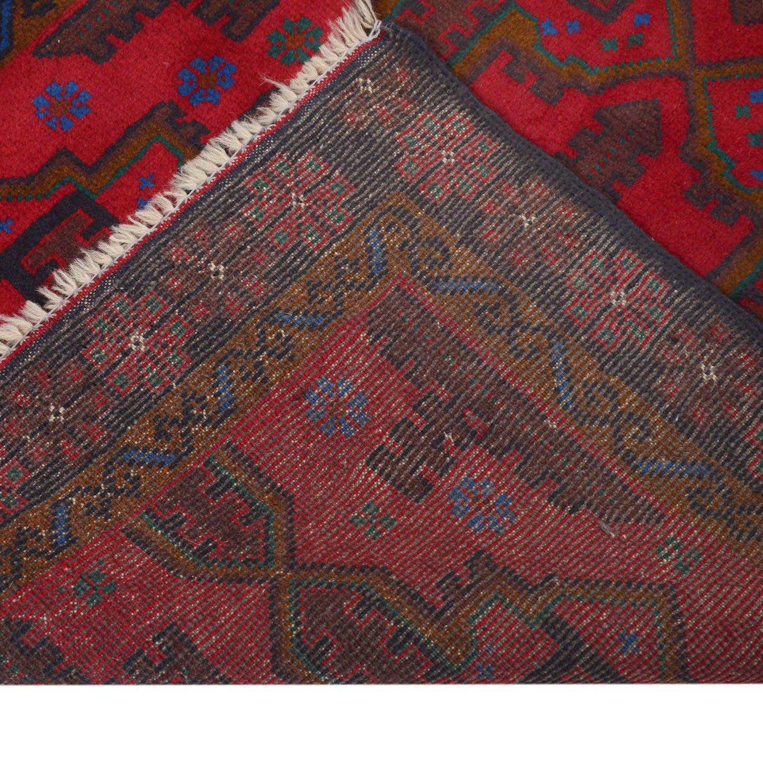 Red Color Baluchi Rug 2' 9" x 4' 2" ft / 85 x 128 cm - No. 11468
