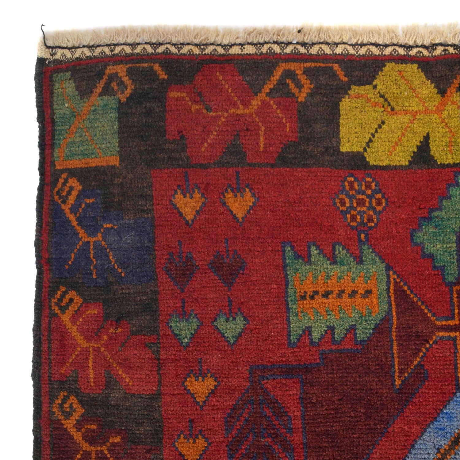 Traditional Baloch Rug 3' 1" x 4' 6" ft / 93 x 138 cm - No. 11625