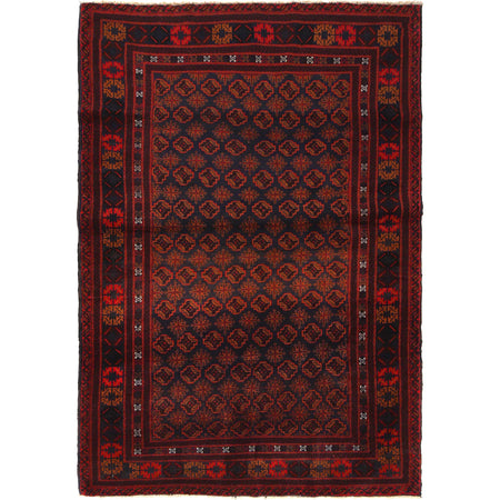 Hand Knotted Baluchi Rug 4' 9" x 7' 9" ft / 145 x 235 cm - No. 11644