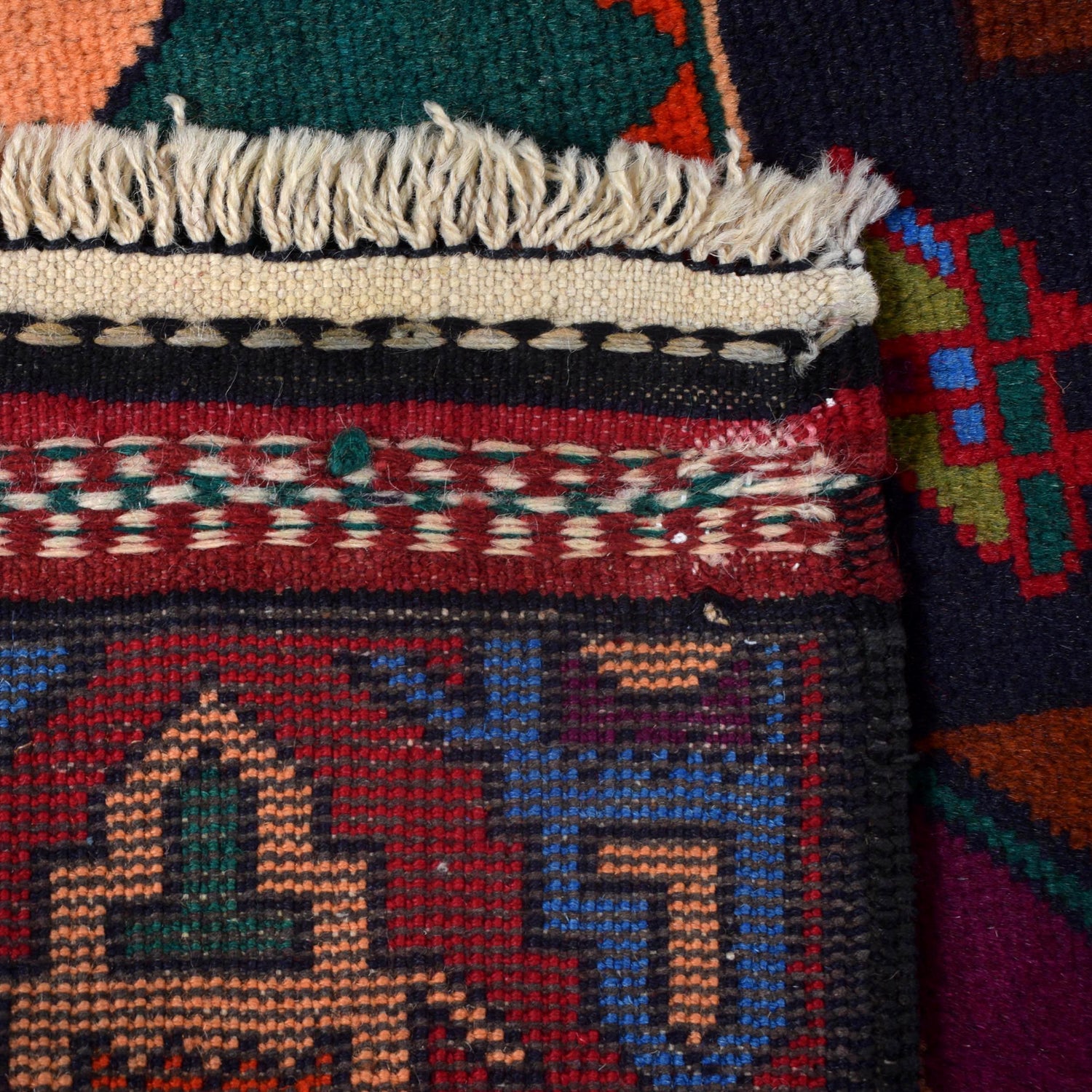 Handmade Picture Area Rug 3' 8" x 6' 6" ft / 111 x 198 cm - No. 11658