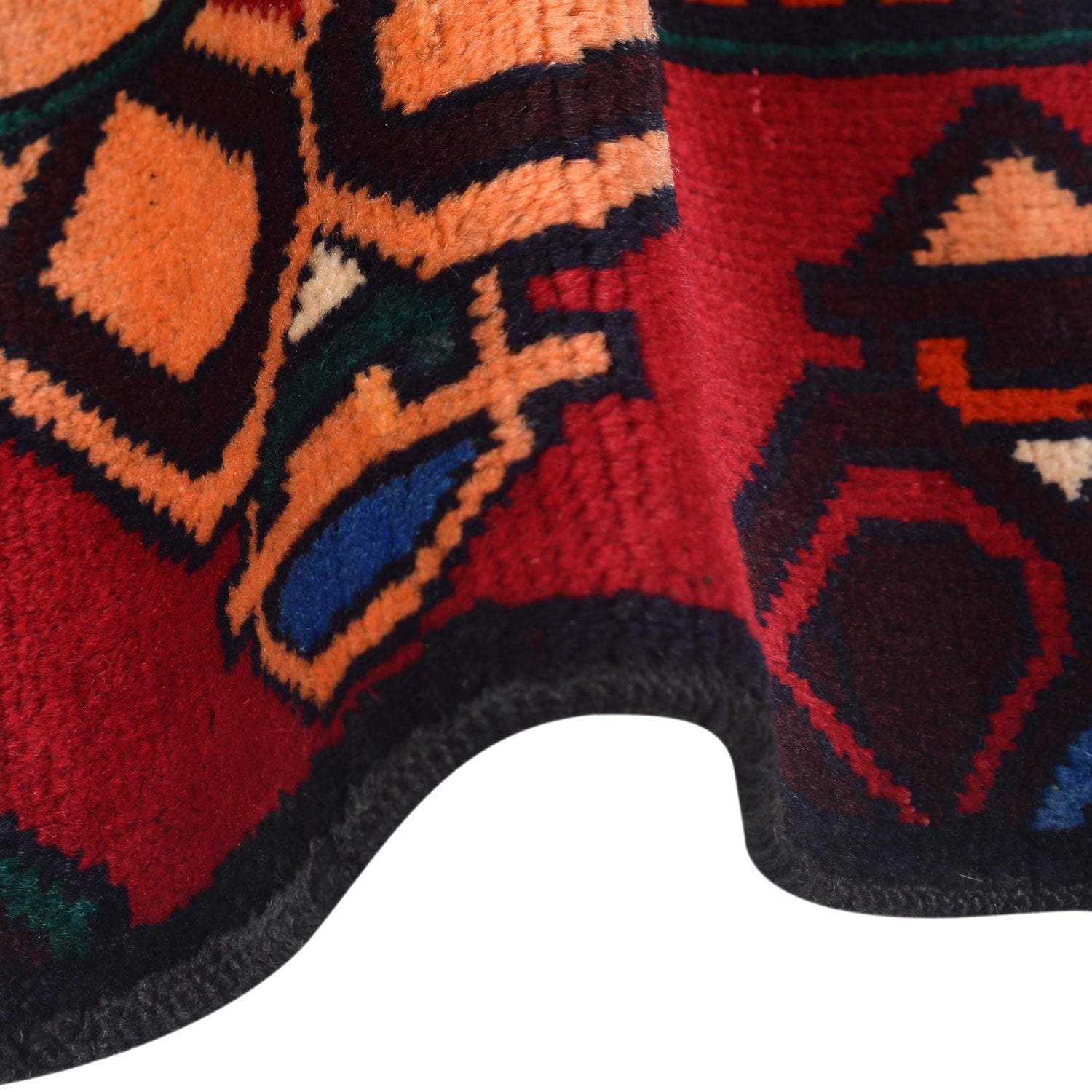 Handmade Picture Area Rug 3' 8" x 6' 6" ft / 111 x 198 cm - No. 11658