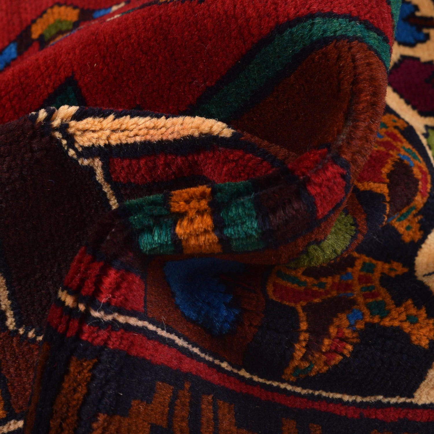 Handmade Picture Area Rug 3' 9" x 6' 7" ft / 114 x 200 cm - No. 11659