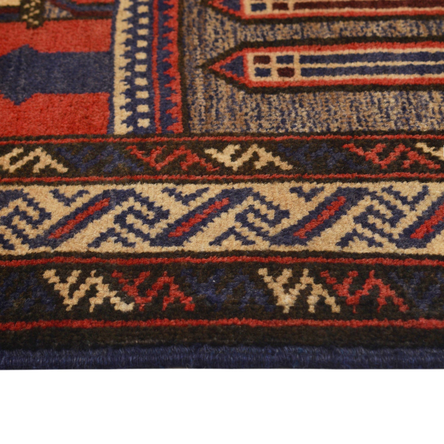 Handmade Prayer Rug 2' 11" x 4' 3" ft / 88 x 130 cm - No. 11705