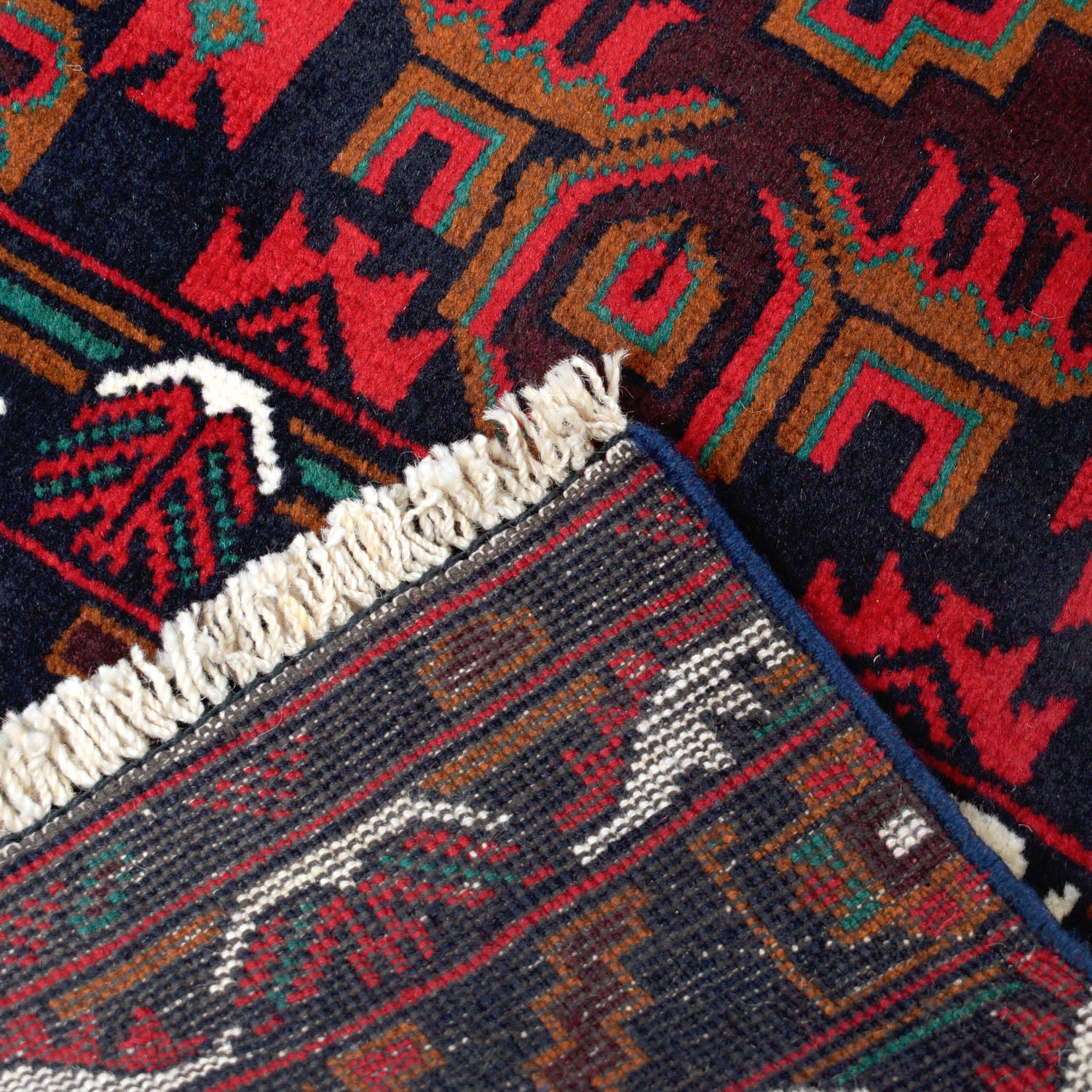 Hand-Knotted Afghan Baluchi Runner 2' 2" x 12' 11" ft / 65 x 394 cm - No. 11774