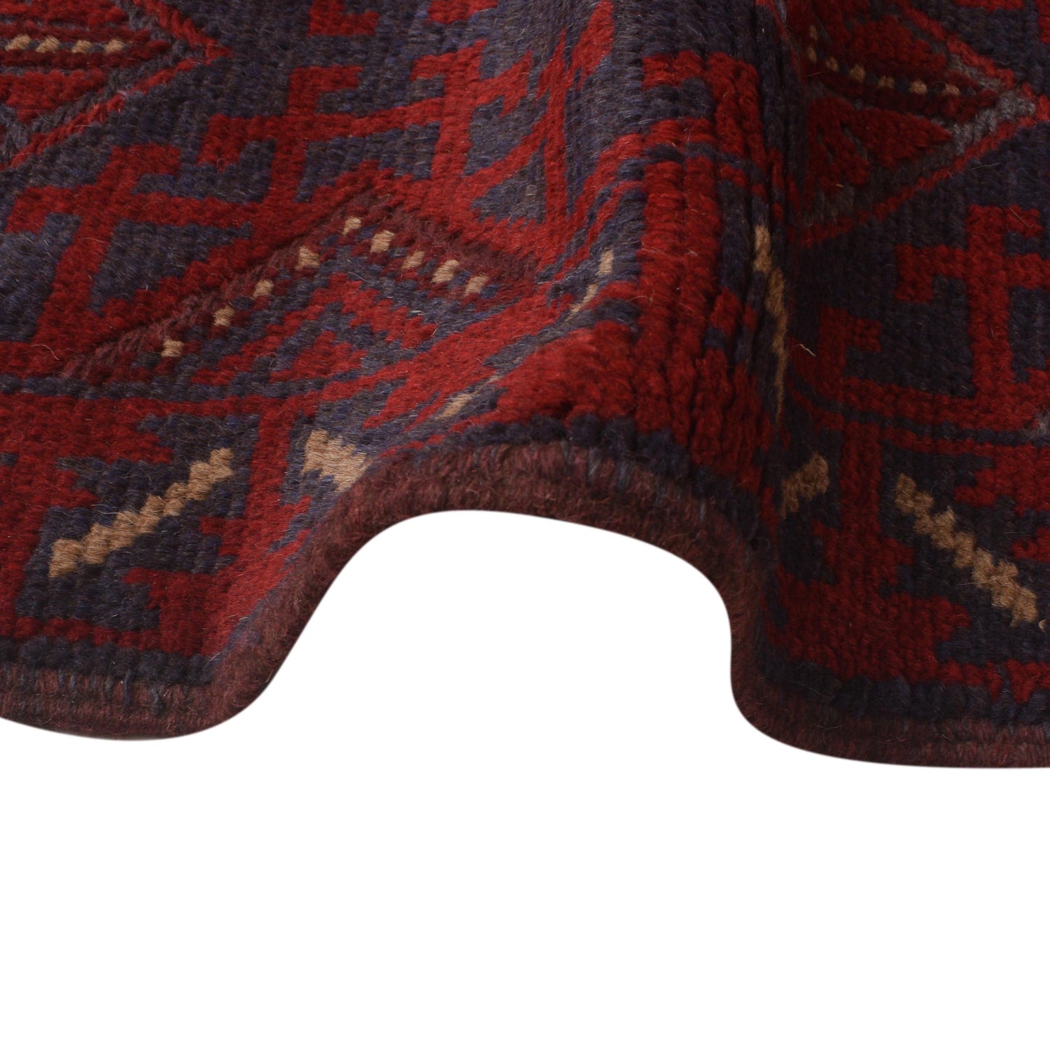 Red Color Mashwani LongRunner 2' 2" x 11' 8" ft / 67 x 355 cm - No. 1182