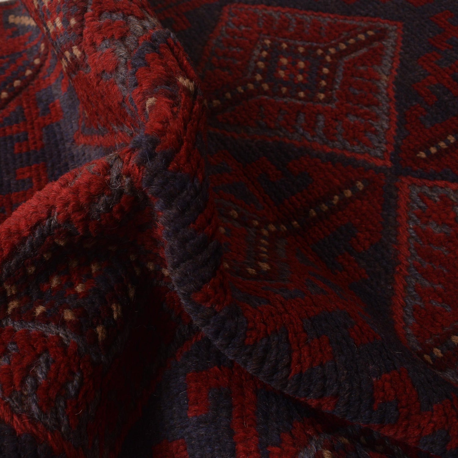 Red Color Mashwani LongRunner 2' 2" x 11' 8" ft / 67 x 355 cm - No. 1182