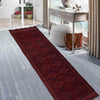 Red Color Mashwani LongRunner 2' 2" x 11' 8" ft / 67 x 355 cm - No. 1182