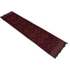 Handmade Afghan Runner 2' 4" x 11' 8" ft / 70 x 356 cm - No. 1184